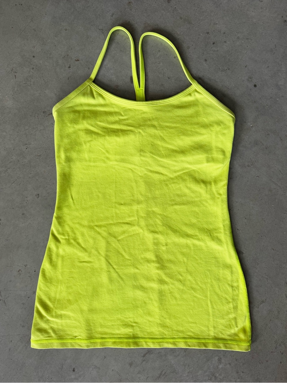 Lululemon Women’s Neon Yellow Slim Tank Top